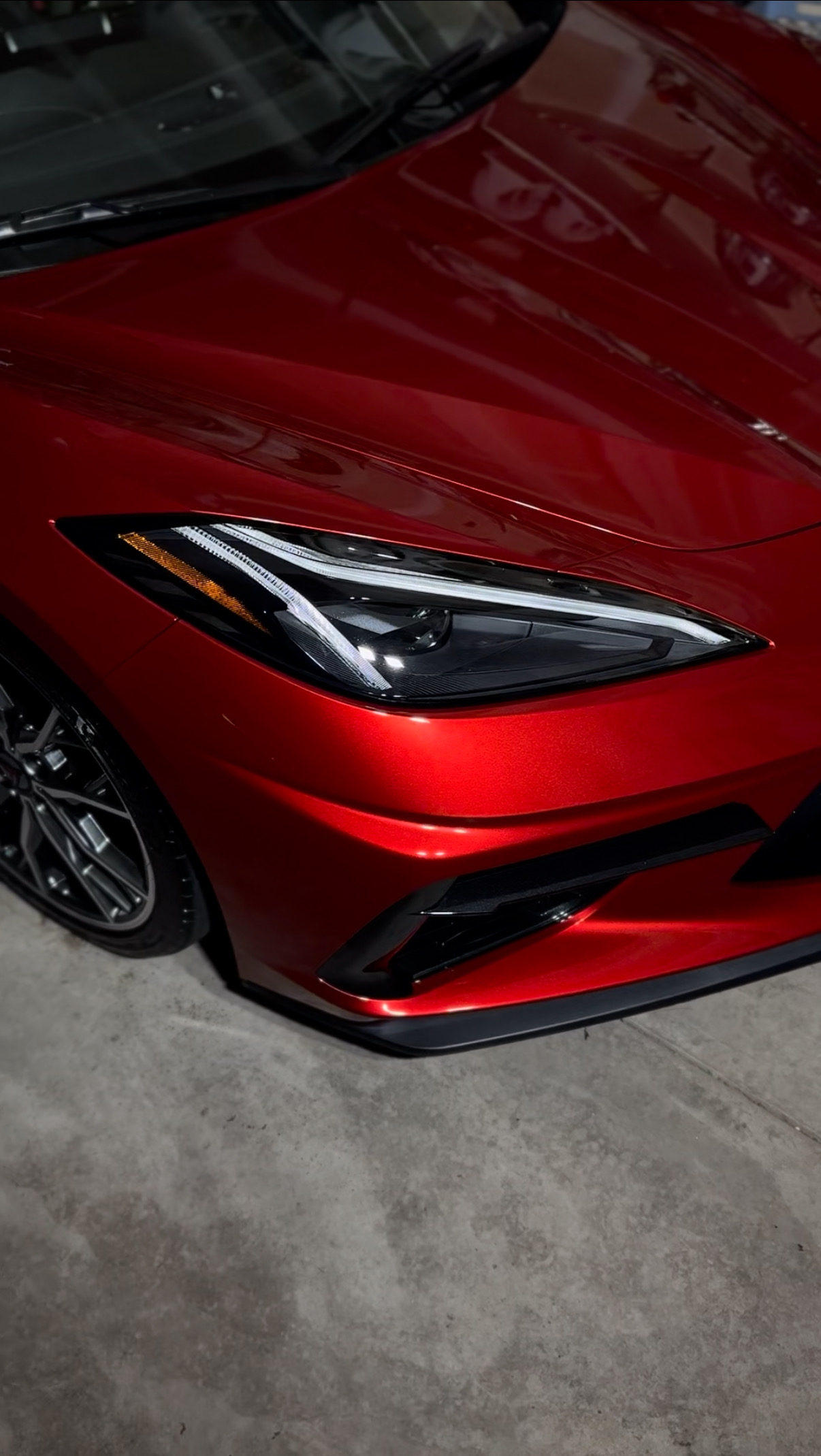 Show-quality paint correction on Corvette C8